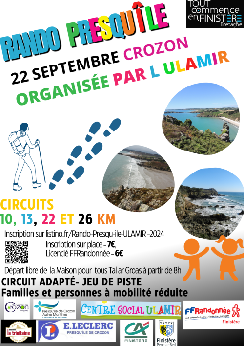 12ème RANDO PRESQU’ILE ULAMIR - Crozon